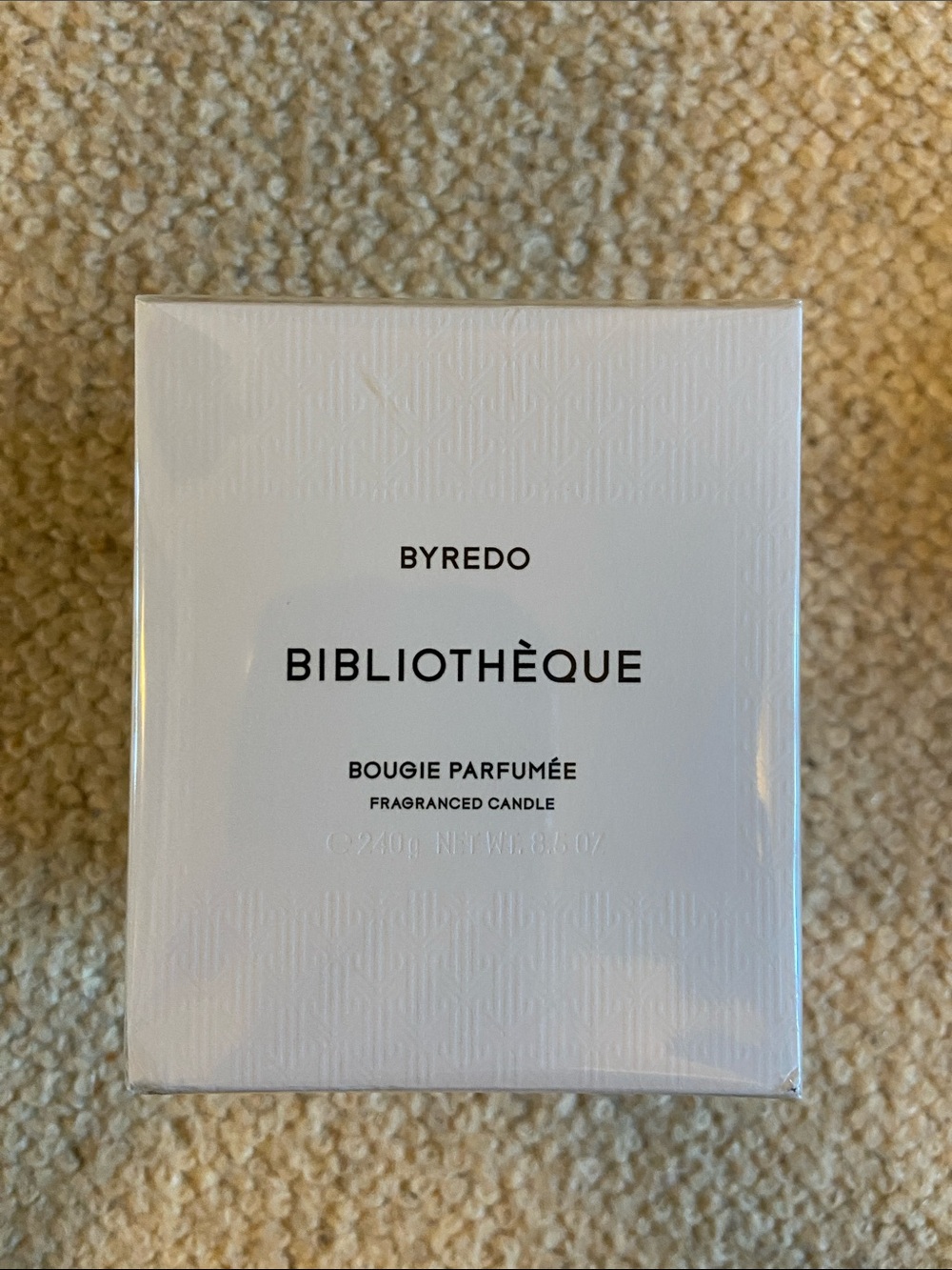 BNIB Byredo Bibliotheque 8.5oz Candle